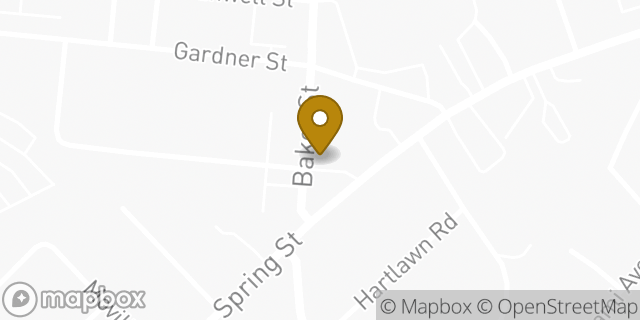Map showing the location of Dunkin' in West Roxbury, MA 02132