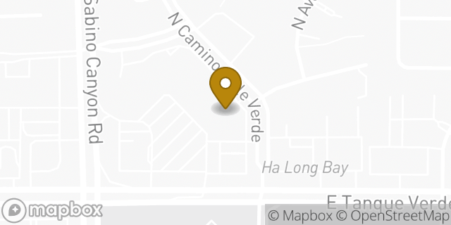 Map showing the location of Starbucks Coffee Company in Tucson, AZ 85715