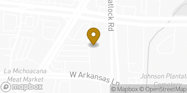 Map showing the location of Amazon Locker - Youssouf in Arlington, TX 76013