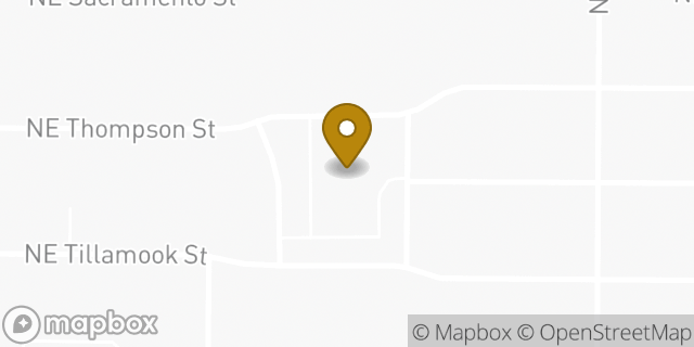Map showing the location of Church of Jesus Christ of Latter Day Saints in Portland, OR 97220