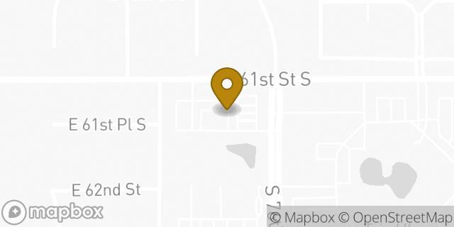 Map showing the location of Amazon Locker - Magnetism in Tulsa, OK 74133