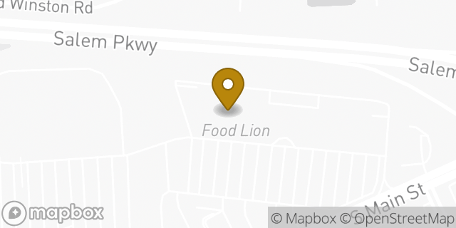 Map showing the location of Food Lion in Kernersville, NC 27284