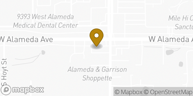 Map showing the location of ATM 7ELEVEN-FCTI in Lakewood, CO
