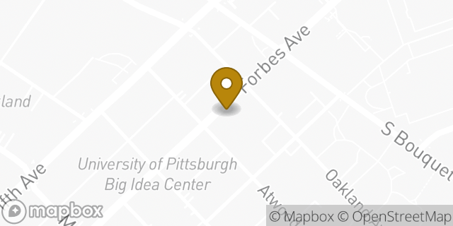 Map showing the location of McDonald's in Pittsburgh, PA 15213