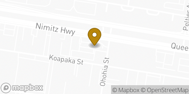 Map showing the location of Alamo Rent A Car in Honolulu, HI 96819