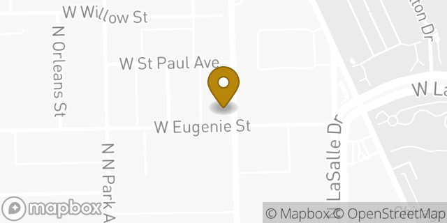 Map showing the location of Chase Bank in Chicago, IL 60614