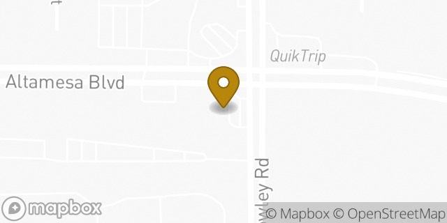 Map showing the location of Amazon Locker - Reign in Fort Worth, TX 76134