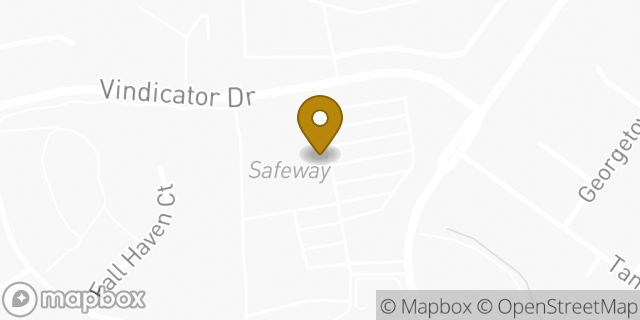 Map showing the location of Safeway in Colorado Springs, CO 80919