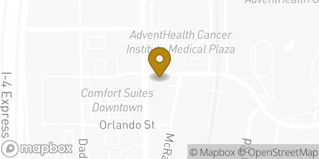 Map showing the location of Panera Bread in Orlando, FL 32804