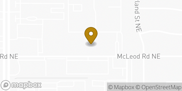 Map showing the location of McLeod KinderCare in Albuquerque, NM 87109