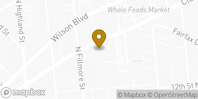 Map showing the location of The Container Store in Arlington, VA 22201