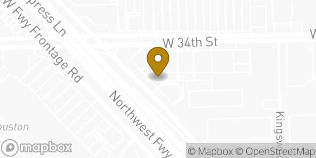 Map showing the location of Regions Bank in Houston, TX 77092