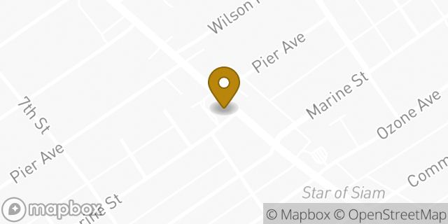 Map showing the location of Starbucks in Santa Monica, CA 90405