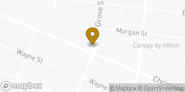 Map showing the location of Dunkin Donuts in Jersey City, NJ 07302