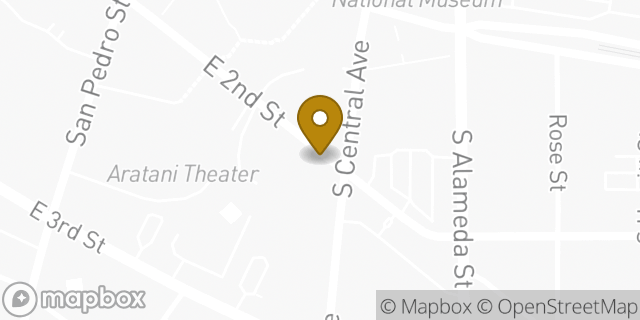 Map showing the location of Subway in Los Angeles, CA 90012
