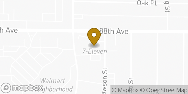 Map showing the location of 7-Eleven in Thornton, CO 80229