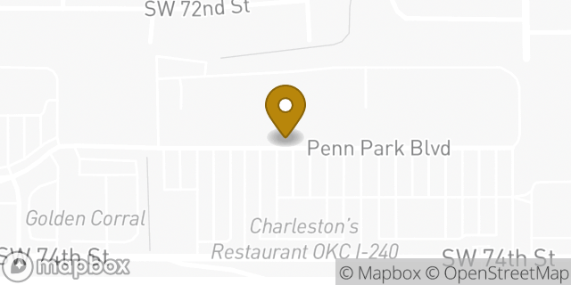Map showing the location of Amazon Locker - Braun in Oklahoma City, OK 73159