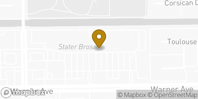 Map showing the location of The UPS Store in Huntington Beach, CA 92647