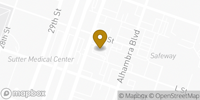 Map showing the location of McDonald's in Sacramento, CA 95816