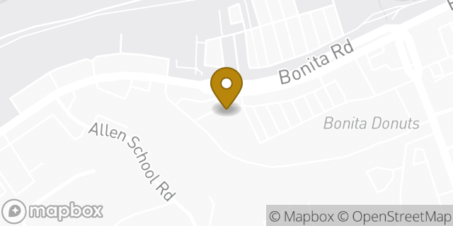 Map showing the location of Baskin-Robbins in Bonita, CA 91902