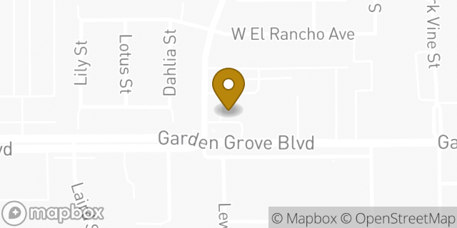 Map showing the location of 7-Eleven in Orange, CA 92868