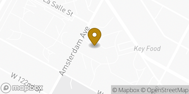 Map showing the location of Amazon Locker - Toubkal in New York, NY 10027