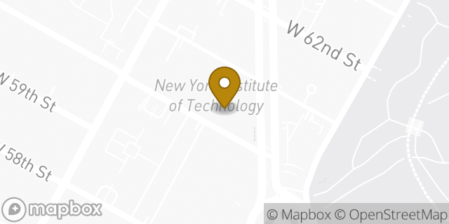 Map showing the location of ATM Nyit - Manhattan in New York, NY 10023