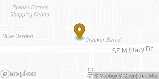 Map showing the location of Whataburger in San Antonio, TX 78223