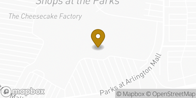 Map showing the location of Dick's Sporting Goods in Arlington, TX 76015