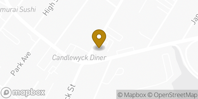 Map showing the location of Chase Bank in East Rutherford, NJ 07073