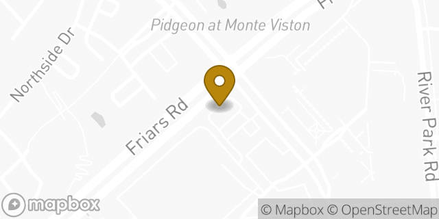 Map showing the location of McDonald's in San Diego, CA 92108
