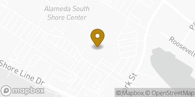 Map showing the location of HomeGoods in Alameda, CA 94501