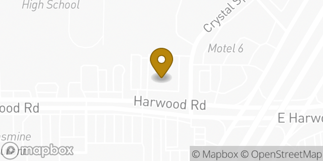 Map showing the location of AutoZone Auto Parts in Bedford, TX 76021