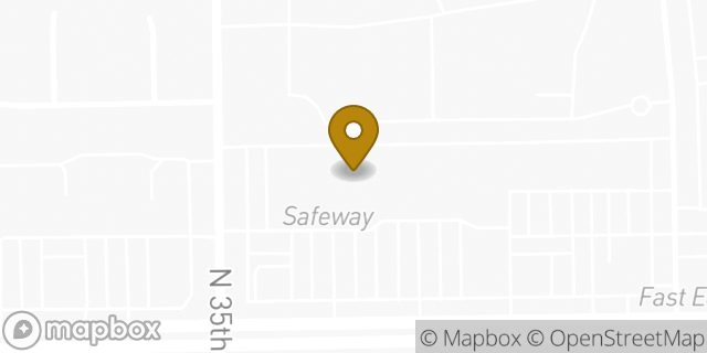 Map showing the location of ATM Safeway in Phoenix, AZ 85053