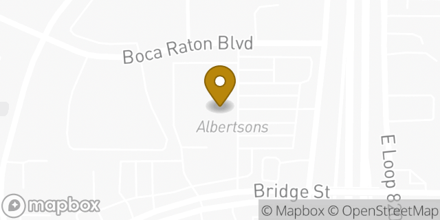 Map showing the location of Albertsons in Fort Worth, TX 76112