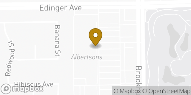 Map showing the location of Starbucks in Fountain Valley, CA 92708