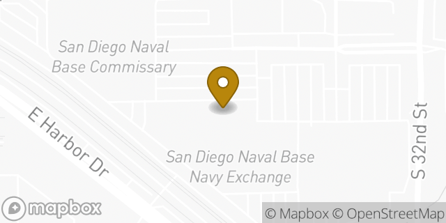 Map showing the location of Amazon Locker - Eglantine in San Diego, CA 92136