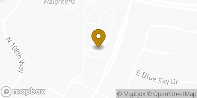 Map showing the location of The UPS Store in Scottsdale, AZ 85262