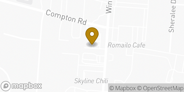 Map showing the location of ATM PNC AT UDF in Cincinnati, OH 45231