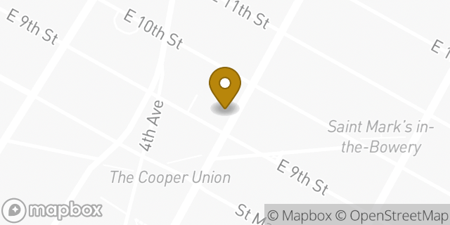 Map showing the location of The UPS Store in New York, NY 10003