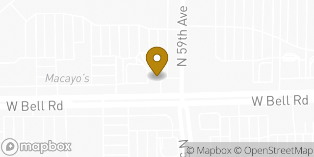 Map showing the location of Amazon Locker - Catalogue in Glendale, AZ 85308