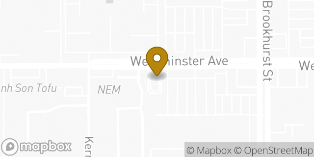 Map showing the location of McDonald's in Garden Grove, CA 92844