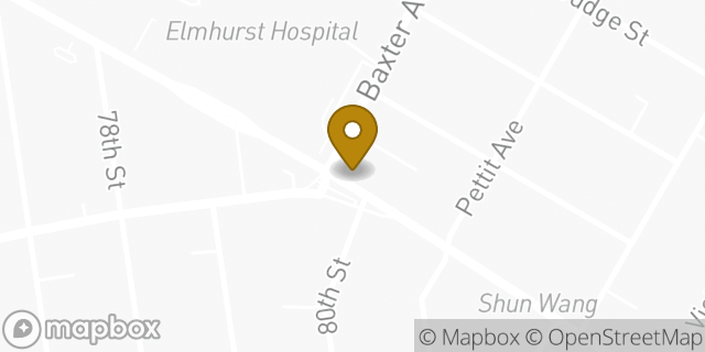 Map showing the location of Subway in Elmhurst, NY 11373