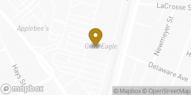 Map showing the location of Giant Eagle in Pittsburgh, PA 15218