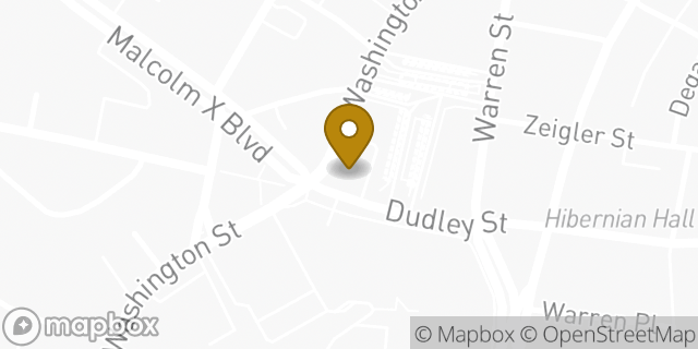 Map showing the location of Bank of America ATM in Boston, MA 02119