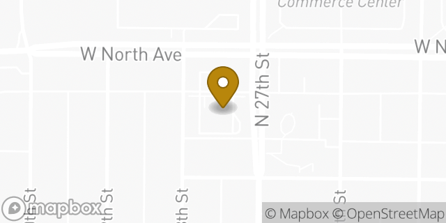 Map showing the location of ATM Walgreens in Milwaukee, WI