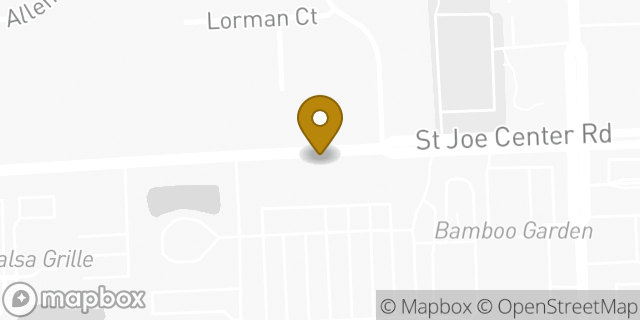 Map showing the location of Starbucks in Fort Wayne, IN 46835