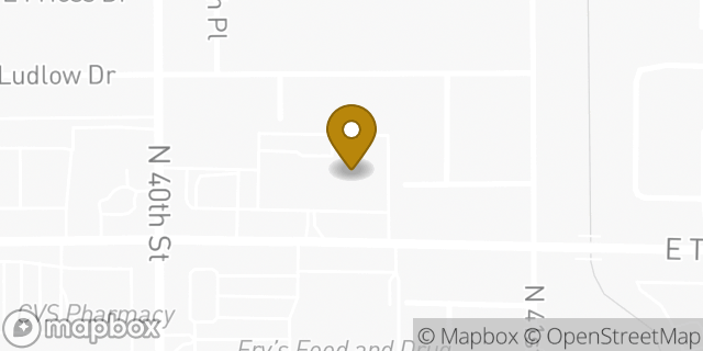 Map showing the location of Papa Johns Pizza in Phoenix, AZ 85032