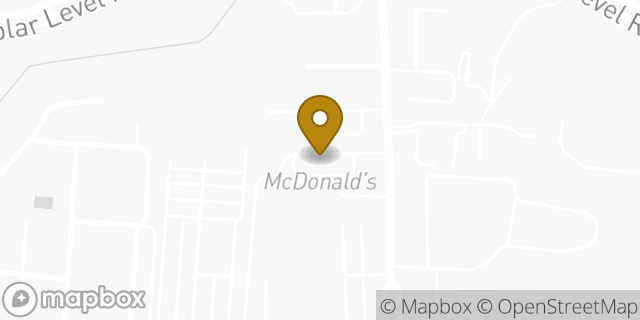 Map showing the location of McDonald's in Louisville, KY 40228