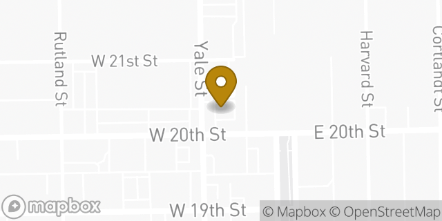 Map showing the location of Dunkin' in Houston, TX 77008
